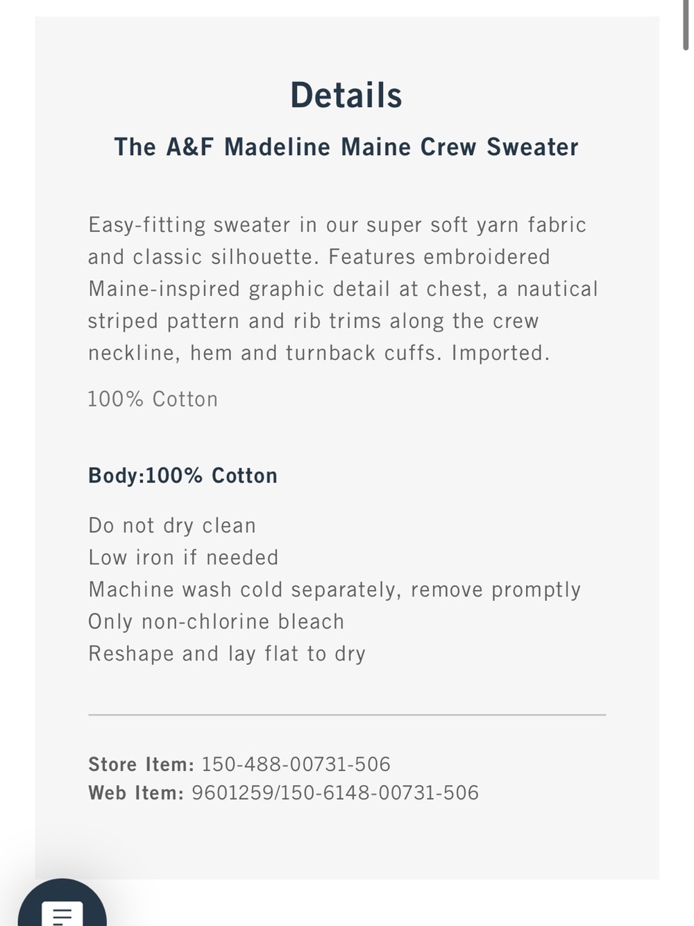 Abercrombie Madeline Maine Crew Neck Sweater - Picture 4 of 5